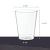 PLASTICPRO Disposable 8 oz Crystal Clear Plastic Tumblers for Party's & Weddings pack of 50 view 3
