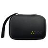 AGOZ Contact Lens Case, Portable Contact for Eyes Storage Box, Contact Lens Travel Pouch Holster, Durable Protective Cover Holder with Wrist Strap (Black) view 1
