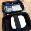AGOZ Contact Lens Case, Portable Contact for Eyes Storage Box, Contact Lens Travel Pouch Holster, Durable Protective Cover Holder with Wrist Strap (Black) view 4