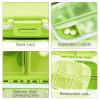 1Pack Travel Pill Organizer, 8 Compartments Portable Pill Case, Small Pill Box for Pocket Purse Portable Medicine Vitamin Container Green view 2