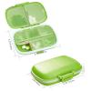 1Pack Travel Pill Organizer, 8 Compartments Portable Pill Case, Small Pill Box for Pocket Purse Portable Medicine Vitamin Container Green view 3