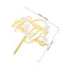 10pcs Happy Year Acrylic Cake Insert Cards Double Snowflake Dessert Picks for Festive Party Decorations Colorful Cake Toppers for Birthdays and Celebrations view 2