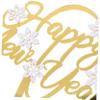 10pcs Happy Year Acrylic Cake Insert Cards Double Snowflake Dessert Picks for Festive Party Decorations Colorful Cake Toppers for Birthdays and Celebrations view 3