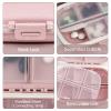 1Pack Travel Pill Organizer, 8 Compartments Portable Pill Case, Small Pill Box for Pocket Purse Portable Medicine Vitamin Container Pink view 2