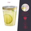 PLASTICPRO Disposable 8 oz Crystal Clear Plastic Tumblers With Gold Rim for Party's & Weddings pack of 50 view 2