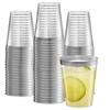 PLASTICPRO Disposable 8 oz Crystal Clear Plastic Tumblers With Silver Rim for Party's & Weddings pack of 100 view 1