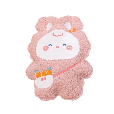 1PCS 350ML Cartoon Plush Bear Hot Water Bottle Hand Warmer Cute Hot Water Bag,E