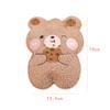 1PCS 350ML Cartoon Plush Bear Hot Water Bottle Hand Warmer Cute Hot Water Bag,E view 2