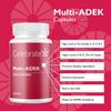 Celebrate Vitamins Multi ADEK, Iron Free  Daily Bariatric Multivitamin, High Level of Vitamins A, D, E, K & B12 for Duodenal Switch Surgery Patients (60 Capsules) view 2