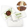 12ct Personalized Candy Wedding Favors Gourmet S'More & More 3.5oz Bars in Custom Gift Box (12 Pack) - Botanical view 1