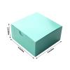 Efavormart 100 Pack | 4"x4"x2" Turquoise Cake Cupcake Party Favor Gift Boxes, DIY view 3