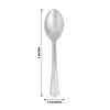 Efavormart 125 Pack - 7" Silver Chambury Heavy Duty Plastic Spoon, Plastic Silverware for Wedding, Birthday, Upscale Occasions, Special Events, Hotels, Restaurants, Family Gatherings, BBQs view 3