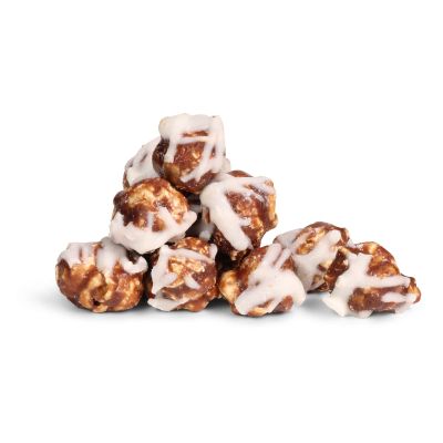 Chocolate Swirl Popcorn by Its Delish, 8 Oz Bulk Bag  Festive Air-Popped Sweet Snack for Parties, Gluten-Free, Vegan, Kosher