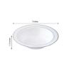 Efavormart 50 Pack 12oz White Plastic Bowls, Disposable Bowl Round with Silver Rim view 3