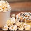 Gourmet Cinnamon Swirl Popcorn by Its Delish, 8 Oz Bulk Bag,  Festive Caramel Air Popped Sweet Crunchy Popcorn with White glaze Corn Snack, Parties  Gluten Free, Vegan, Kosher view 3