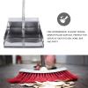 Cabilock 2pcs Stainless Steel Dustpan Metal Dustpan Stand up Pans Pan Dustpan with Long Handle Upright Dustpan Heavy Duty for Indoor Outdoor Lobby Garage Home Yard Sweeping Accessories view 2