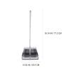 Cabilock 2pcs Stainless Steel Dustpan Metal Dustpan Stand up Pans Pan Dustpan with Long Handle Upright Dustpan Heavy Duty for Indoor Outdoor Lobby Garage Home Yard Sweeping Accessories view 4