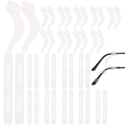 Angoily Cushion Glasses Behind Ear 20 Pairs Heart Glasses Ear Grip Comfortable Silicone Eyeglass Retainers