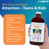 LIQUIDHEALTH Attention, Liquid Multivitamin for Kids & Teens - Improves Memory Retention, Concentration, Focus, Mood, Relaxation & Calming - Made in The USA, Great Taste, Vegan, Sugar-Free (2 Pack) view 3