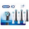 Oral-B iO Ultimate Clean Replacement Brush Heads, 6-Count White, Black 6 Count (Pack of 1) view 1