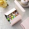Efavormart 100 Pack | 4"x4"x2" Blush/Rose Gold Cake Cupcake Party Favor Gift Boxes view 4