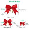 AKLVBL 36 Pack Satin Ribbon Bows - Pretied Bows for DIY Craft, Wedding, Treat, Gift, Bakery Candy Bags & Package Decorating (M Size) view 2