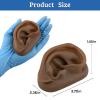 SimCoach Acupuncture Ear Model, Right Artificial Ear Replica for Auricular Therapy Teaching, Piercing Practice, Hearing Aids, Jewelry Display (Black) view 2