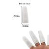 200 Pieces Cotton Finger Cots, Cloth Finger Sleeves with Elastic Rings, Toe Sleeves, Fingertips Protective Cover, Thumb Protector, Finger Tips Protector, Reusable, Protect Fingers (White) view 2