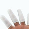 200 Pieces Cotton Finger Cots, Cloth Finger Sleeves with Elastic Rings, Toe Sleeves, Fingertips Protective Cover, Thumb Protector, Finger Tips Protector, Reusable, Protect Fingers (White) view 4