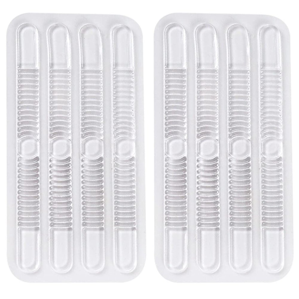 2sets Clear Gel Heel Liners - Pads for Comfortable Footwear Prevention for All Shoe Types for Enhanced Comfort and Friction Reduction
