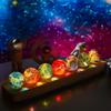 KRISININE 7 Chakra Natural Healing Spheres with LED Wooden Stand 40mm Crystal Quartz Stones for Meditation Positive Energy Night Light Decoration view 1