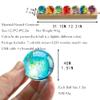 KRISININE 7 Chakra Natural Healing Spheres with LED Wooden Stand 40mm Crystal Quartz Stones for Meditation Positive Energy Night Light Decoration view 4