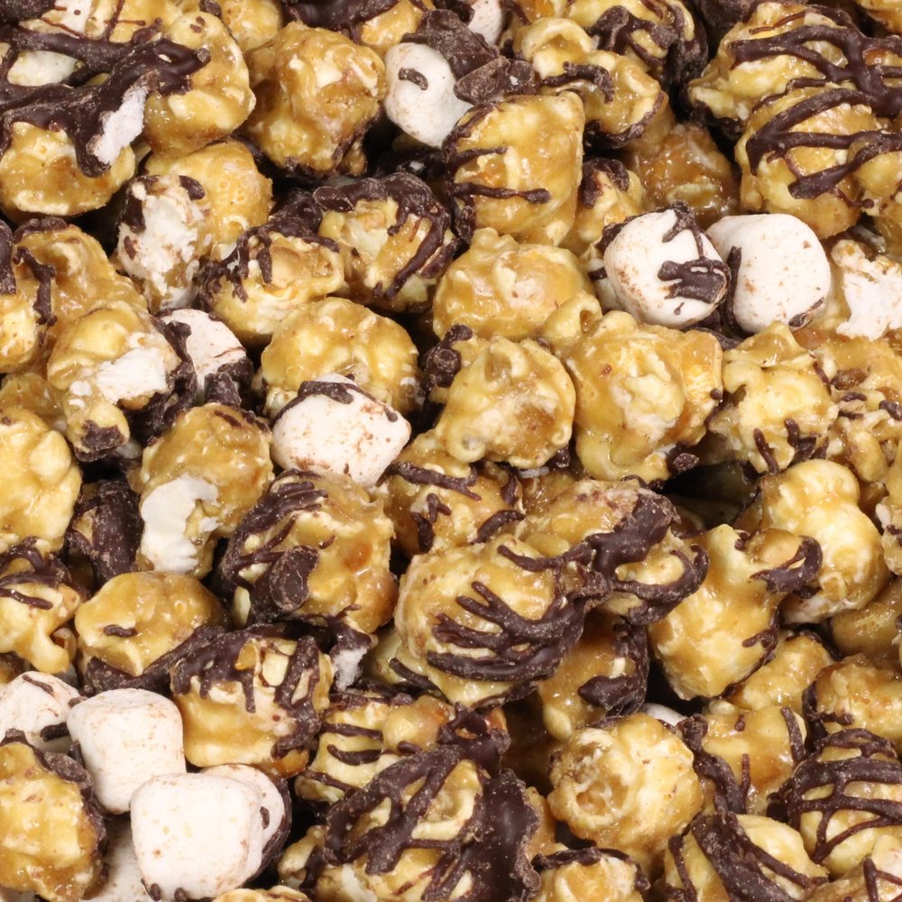 Chocolate S'mores Popcorn by Its Delish, 5 lbs Bulk Bag, Caramelized with Chocolate and Marshmallows Corn Snack - Dairy-Free, Kosher