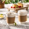 GUSTO [50 Sets - 12 oz. Disposable White Coffee Cups with White Lids, Sleeves - To Go Paper Hot Cups (Formerly Comfy Package) view 3
