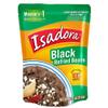 Isadora Black Refried Beans in Pouch (Pack of 14), Delicious Refried Black Beans, Microwave Food Premade Meals, Plant Based Protein,12.3 oz view 3
