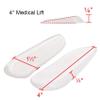 3X & Lateral Heel Wedge Silicone Insoles for Supination and Pronation, Adhesive Shoe Inserts for Bow Legs view 3