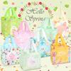 16PCS Happy Easter Egg Hunt Bags Easter Bunny Carrot Chick Egg Gift Bags with Handles, Easter Treat Bags, Easter Party Supplies , 8.37.95.9inch view 3