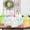 16PCS Happy Easter Egg Hunt Bags Easter Bunny Carrot Chick Egg Gift Bags with Handles, Easter Treat Bags, Easter Party Supplies , 8.37.95.9inch view 4
