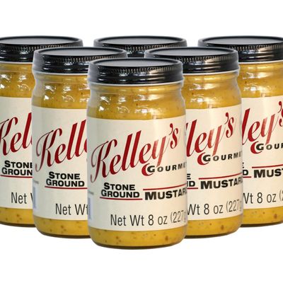 Kelley's Gourmet Stone Ground Mustard -2023 Grand Champion World Wide Mustard Competition. 8.0 Ounce (Pack of 6)