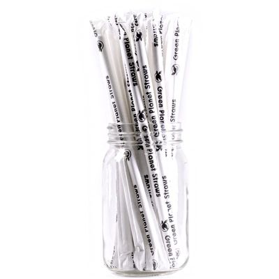 Green Planet Jumbo Biodegradable Restaurant Style Wrapped White Paper Straw (7.75 Length, .248 Diameter, 3,200 Ct) for Restaurants, Bars, Clubs, Cafeteria