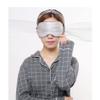 FIDDAA Natural Silk Sleep Mask Soft Eye Mask Adjustable Strap Blindfold Eyeshade Smooth Sleeping Mask Comfortable Sleep Eye Cover (Color : B) view 2