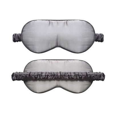 FIDDAA Natural Silk Sleep Mask Soft Eye Mask Adjustable Strap Blindfold Eyeshade Smooth Sleeping Mask Comfortable Sleep Eye Cover (Color : A)