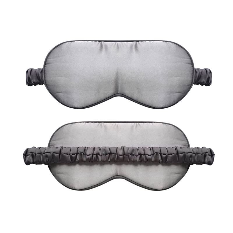 FIDDAA Natural Silk Sleep Mask Soft Eye Mask Adjustable Strap Blindfold Eyeshade Smooth Sleeping Mask Comfortable Sleep Eye Cover (Color : A)
