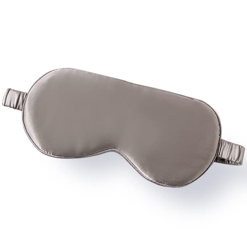 FIDDAA Sleep Mask Silk Eye Cover Soft Satin Blindfold Elastic Strap Night Eyeshade Travel Nap for Women Men (Color : A)