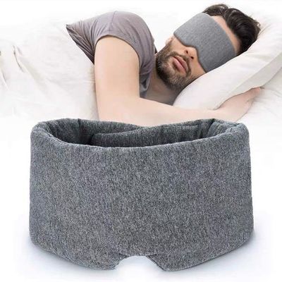 FIDDAA Sleep Eye Mask,Adjustable Cotton Eye Blindfold for Travel Flight Rest,Comfortable and Breathable Sleeping Mask for Women Men (Color : A)