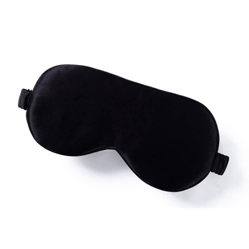 FIDDAA Sleep Mask Silk Eye Cover Soft Satin Blindfold Elastic Strap Night Eyeshade Travel Nap for Women Men (Color : F)