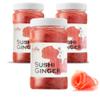 Fusion Select 3 Packs Pink Sushi Ginger - Natural Sliced Gari, Pickled Ginger for Sushi - No MSG, Non-GMO - Spicy, Sour, Sweet & Salty Taste Notes - Side Dish For Sashimi, Sushi Ingredients - 12oz view 1