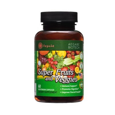 Aegabe Balance of Nature Fruit and Vegetables Supplements,36 Fresh Veggies & Fruits,Balance of Nature Daily Nutritional Supplement for Digestive Health & Constipation Relief,60-Day Supply,Made in USA
