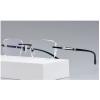 Diamond Cut Edge Fashion Reading Glasses for Men Women, Rimless Blue Light Blocking Presbyopia Glasses (Color : Clear, Size : 1.5+) view 1