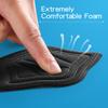 Adhesive Back of Heel Cushion Pads, Heel Grips Inserts for Loose Shoes, Too Big Boots, Reusable Heel Guards Liners for Women Men, Improve Shoe Fit, 6PCS-Black view 3